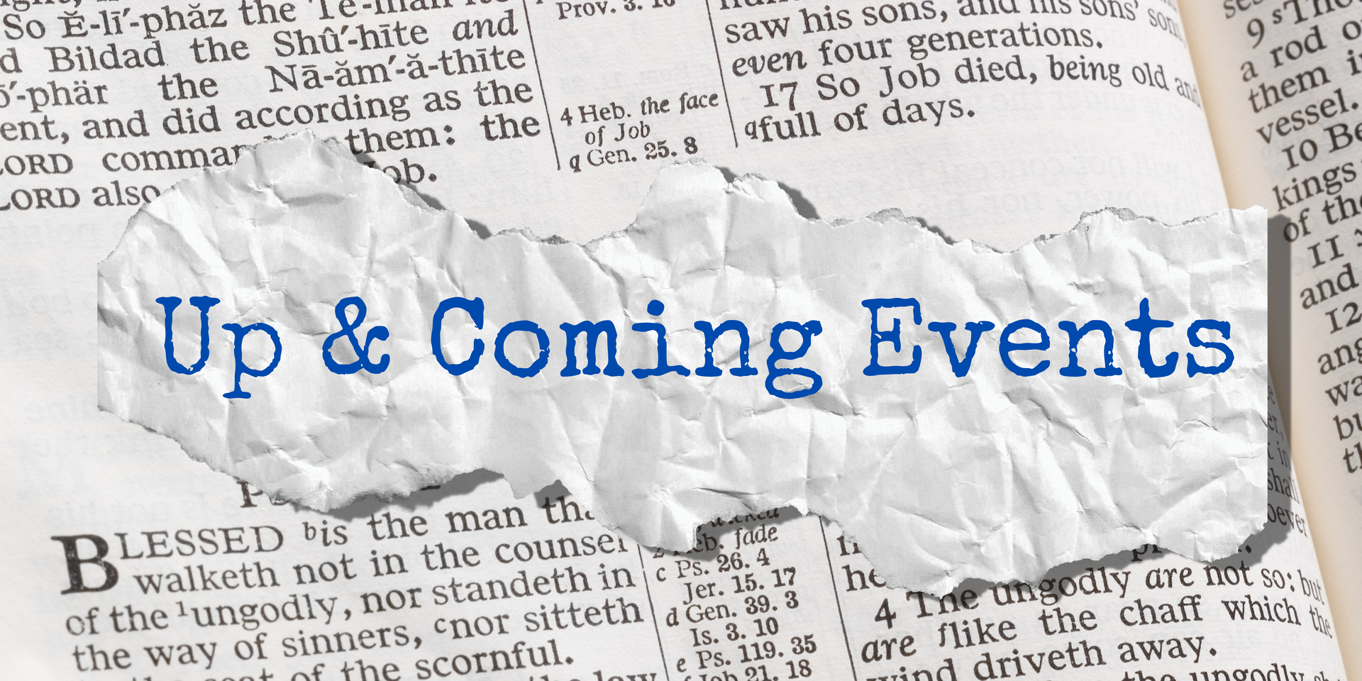 Up and Coming Events