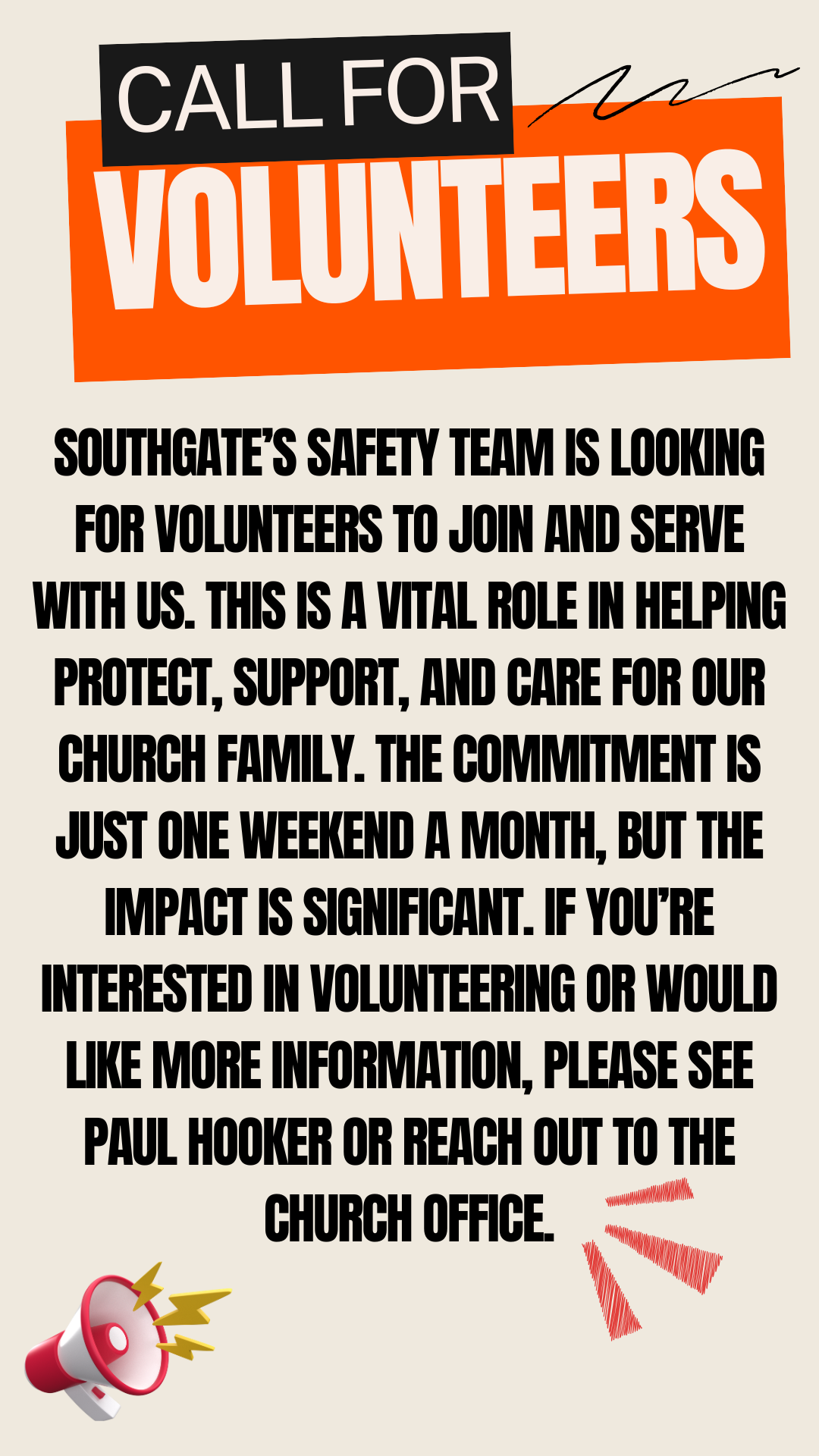 Call for Volunteers - Join the SouthGate Safety Team